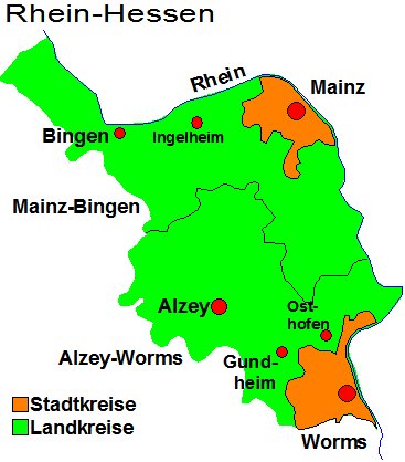 Lage in Rheinhessen